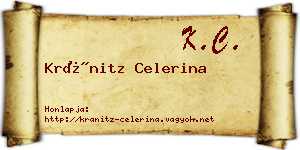Kránitz Celerina névjegykártya